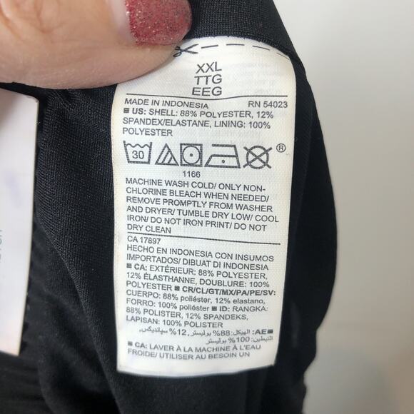 Old Navy Active NWT Women's Stretch Tech Dry Quick Lined Shorts in Black XXL - Picture 5 of 6